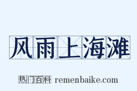 风雨上海滩是什么意思的图片